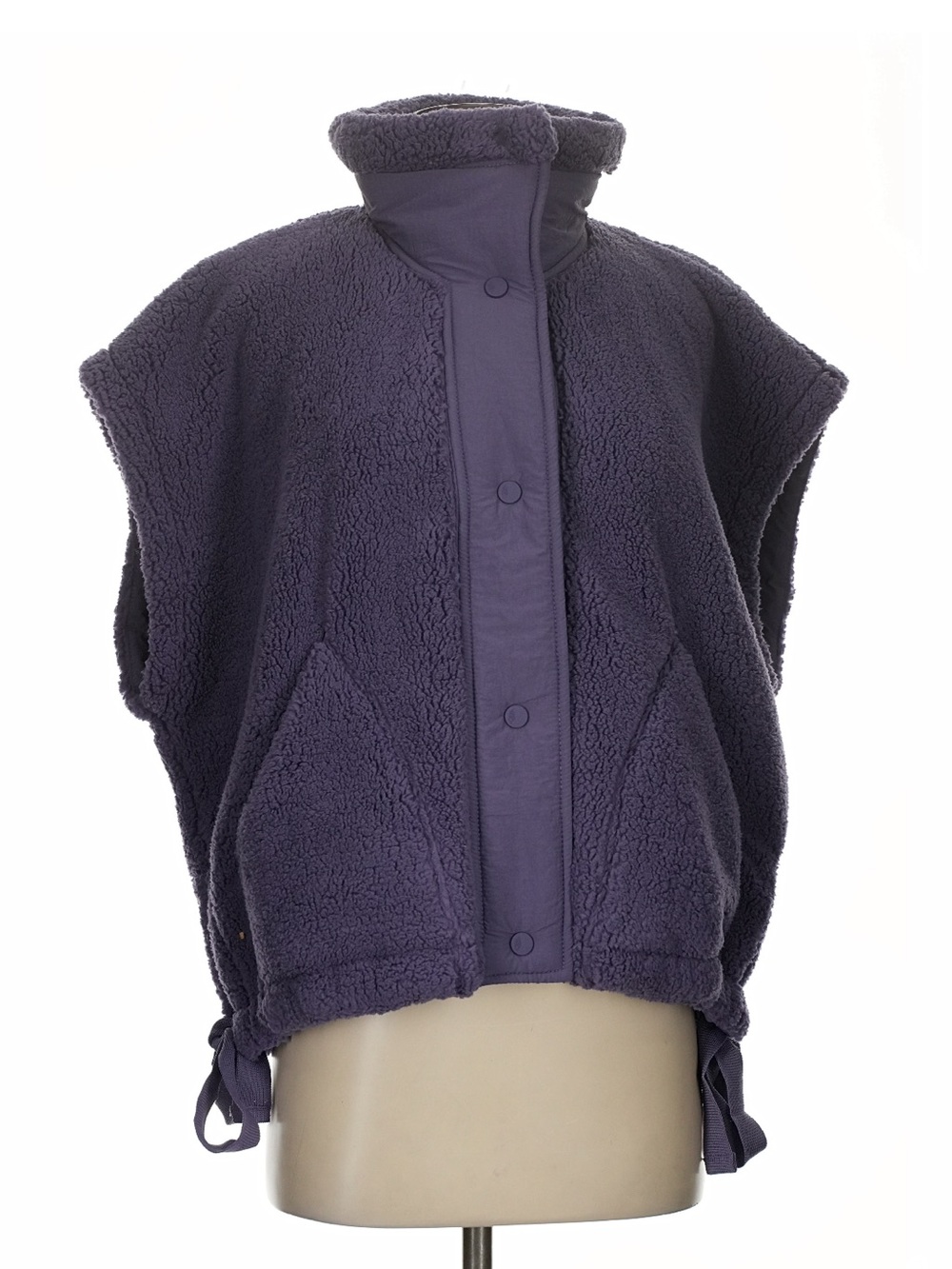 FP Free People Movement Scout it Out Fleece Vest XS Purple